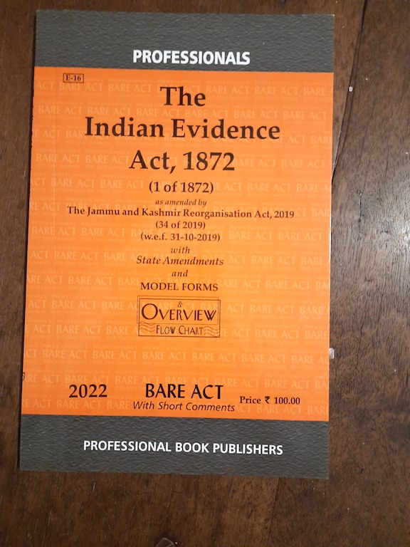 Must have legal resource for party-in-person - Indian Evidence Act