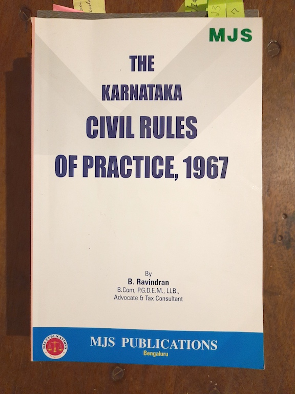 Must have legal resources for party-in-person from Karnataka - Karnataka Civil Rules of Practice