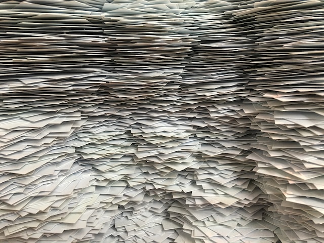 stacks and stacks of papers